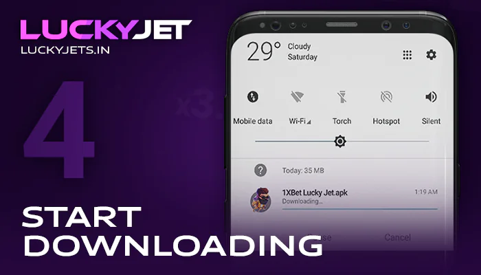 Start downloading the Lucky Jet app