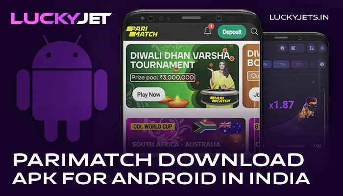 Download Parimatch android app to play Lucky Jet