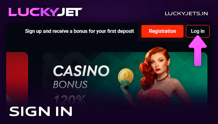 Sign in to PinUp account to play Lucky Jet