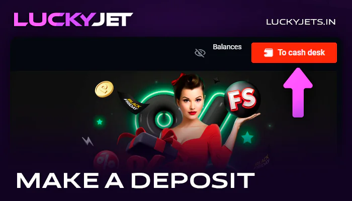 Refill your PinUp account to play Lucky Jet