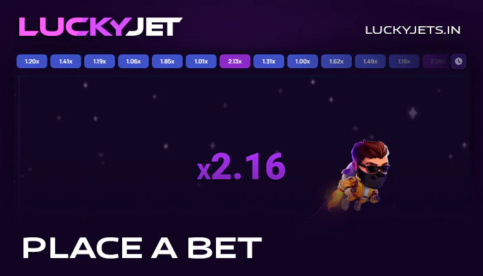 Place your bet at Lucky Jet on PinUp India