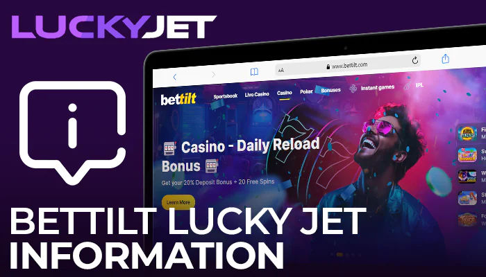Information about Bettilt online casino with Lucky Jet crash game