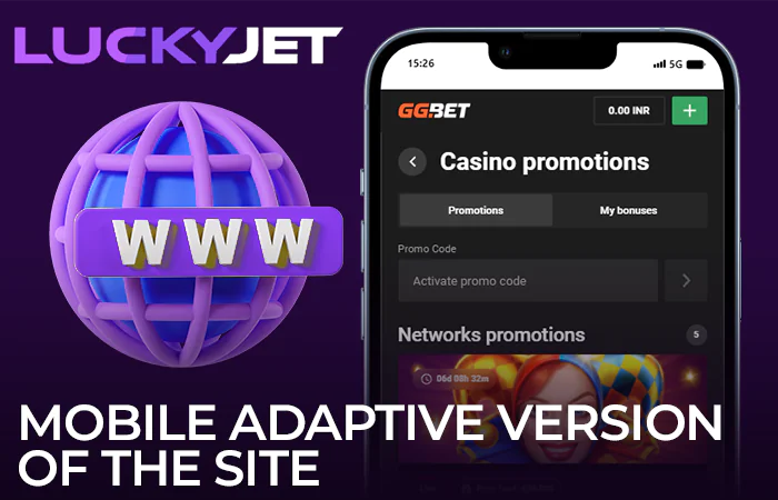 Play Lucky Jet on GGBet via adaptive version