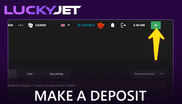 Fund your account on GGBet casino to play Lucky Jet