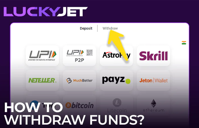 How to withdraw money from GGBet after winning at Lucky Jet