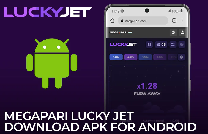 Megapari mobile app for playing Lucky Jet on android