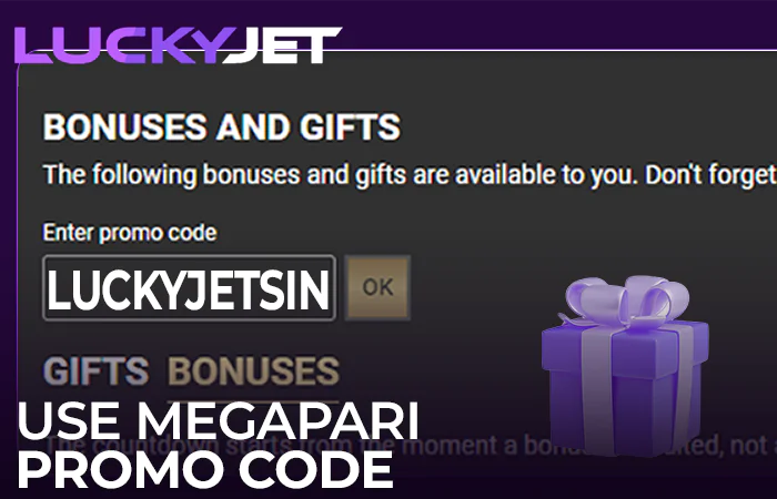 Activate Megapari promo code to play at Lucky Jet