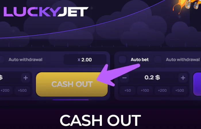 Cash out before the end of the round in the Lucky Jet game on Megapari website