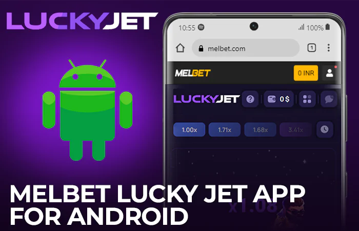 Melbet mobile app for playing Lucky Jet on android