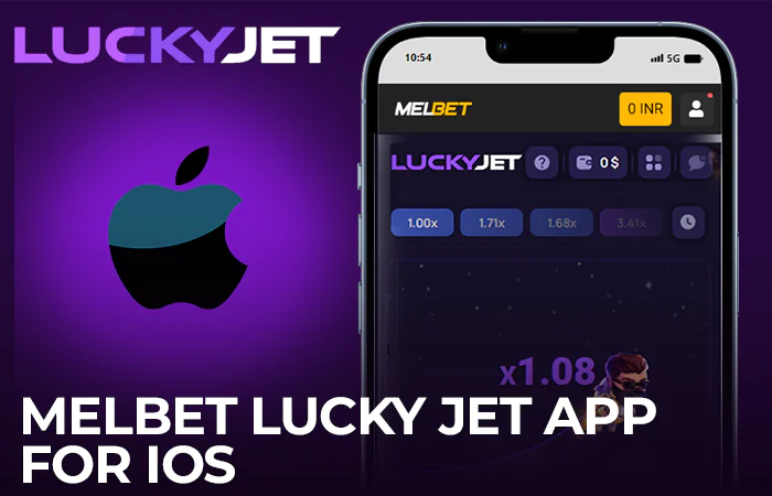 iOS Melbet mobile app for playing Lucky Jet