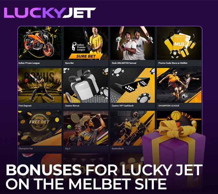Bonuses for Lucky Jet players at Melbet