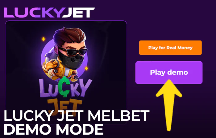 Demo game in Lucky Jet on Melbet site
