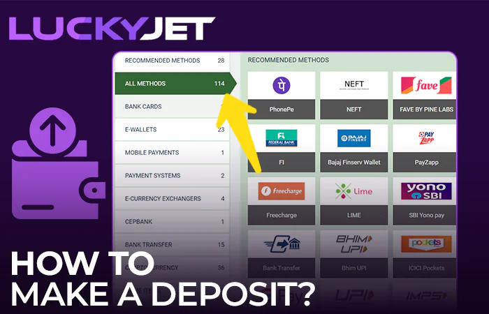 How to top up Melbet account for Lucky Jet