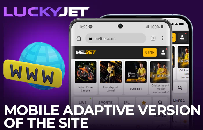 Play Lucky Jet on Melbet via adaptive version