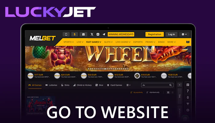 Go to Melbet website
