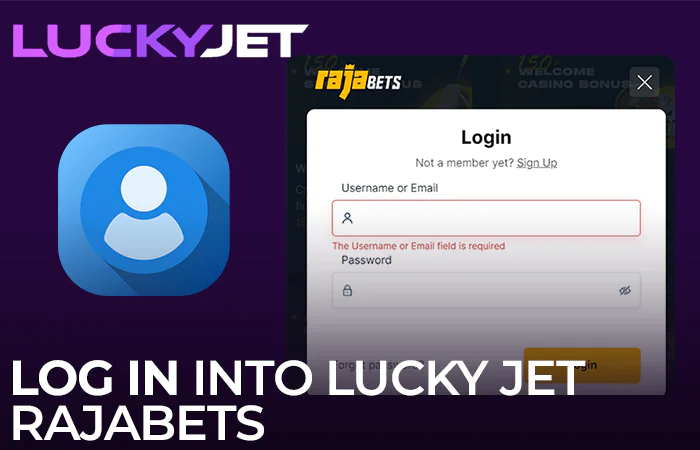 Authorization at Rajabets online casino to play Lucky Jet