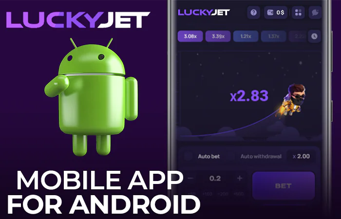 Rajabets mobile app for playing Lucky Jet on android