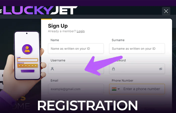 How to create an account on Rajabets to play Lucky Jet