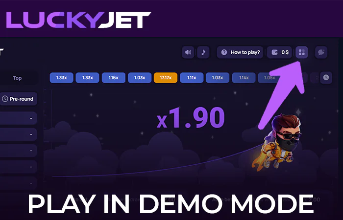 Check out the demo mode of Lucky Jet on the Rajabets site