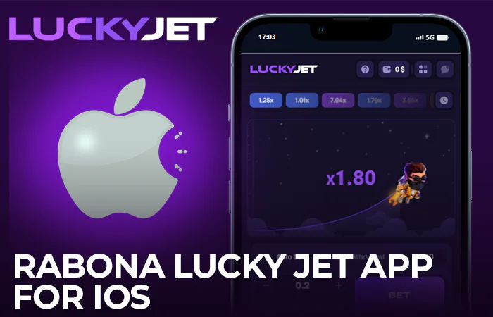 iOS Rabona mobile app for playing Lucky Jet