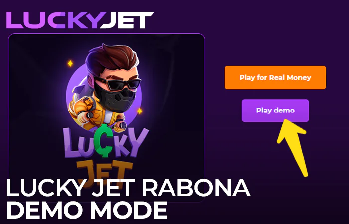 Demo game in Lucky Jet on Rabona site