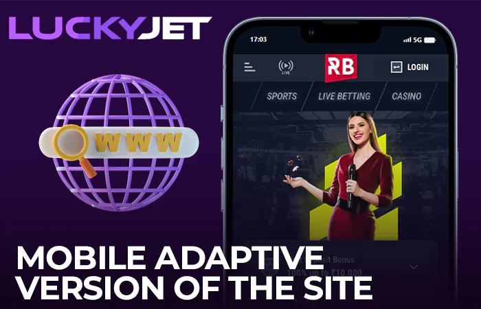 Play Lucky Jet on Rabona via adaptive version