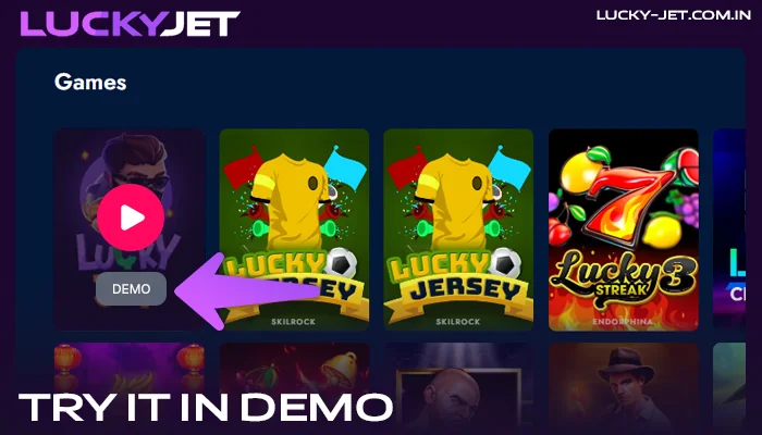 Play Lucky Jet at BlueChip casino in demo mode